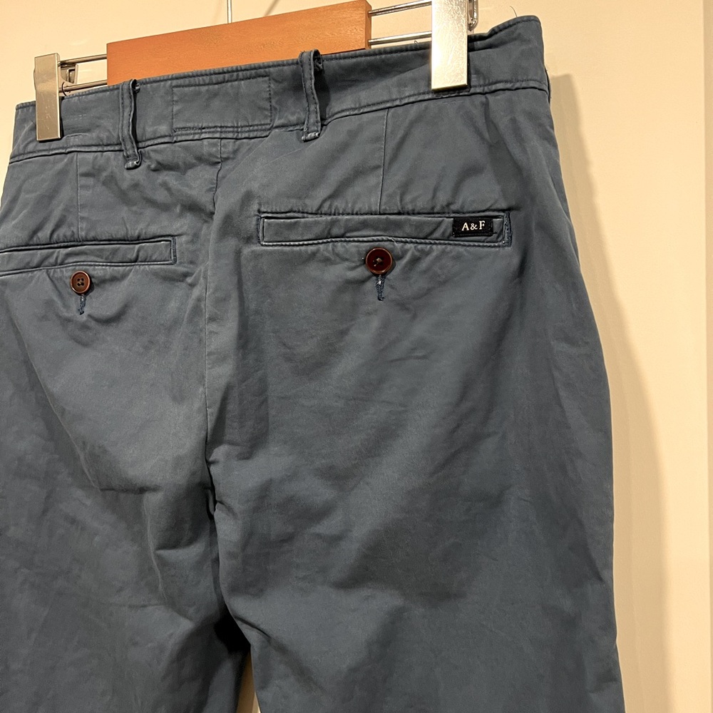 Abercrombie & Fitch Blue Chinos, Langdon Skinny Stretch Fit - Picture 12 of 15